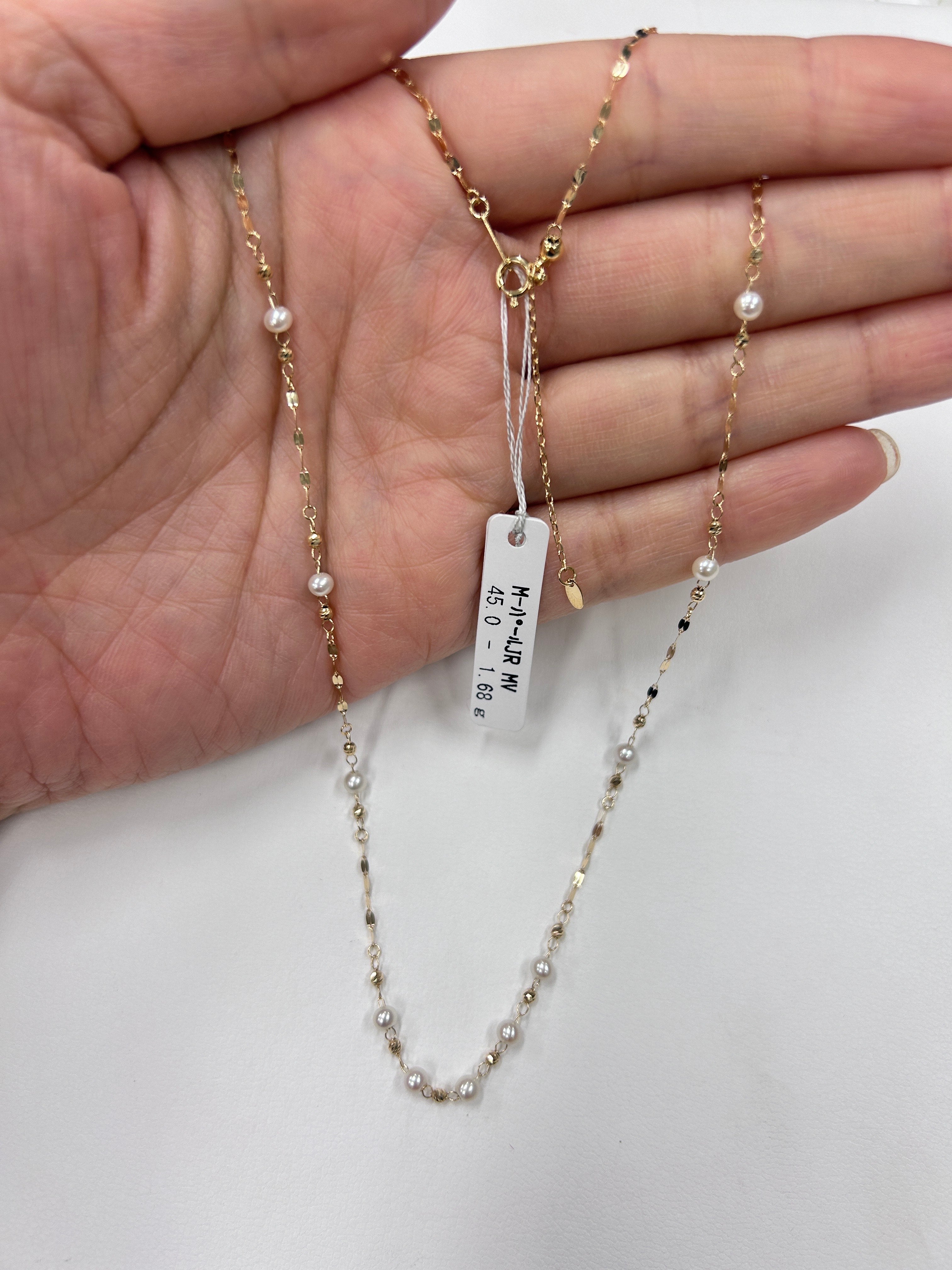 18K YG M-PEARL JR MV 18"