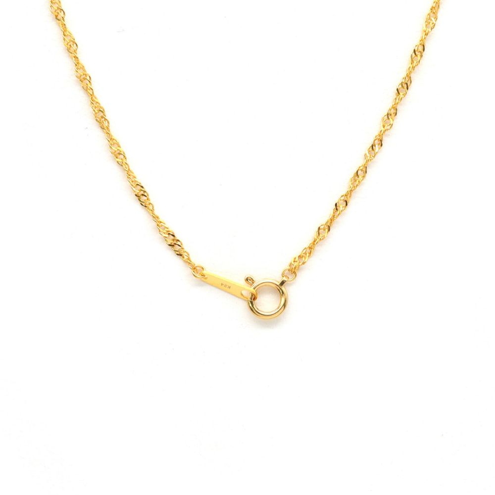 24K YG  SCREW CHAIN S SIZE