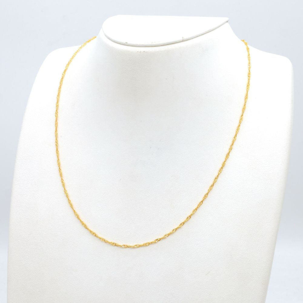 24K YG  SCREW CHAIN S SIZE