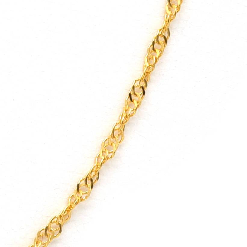 24K YG  SCREW CHAIN S SIZE