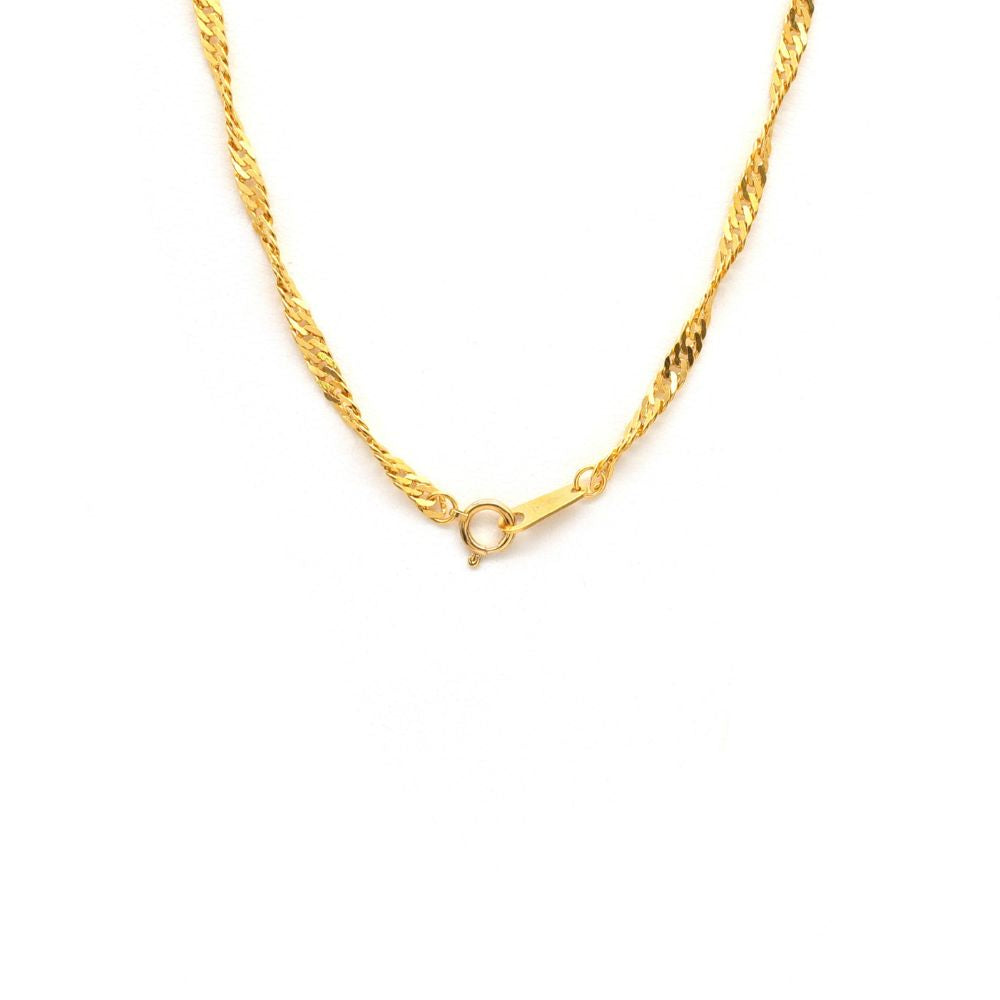 24K YG  SCREW CHAIN L SIZE
