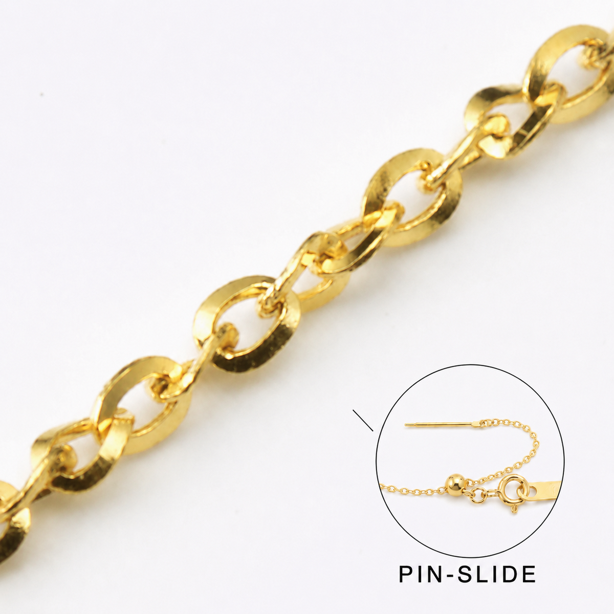 18K YG LUCE PIN SLIDE