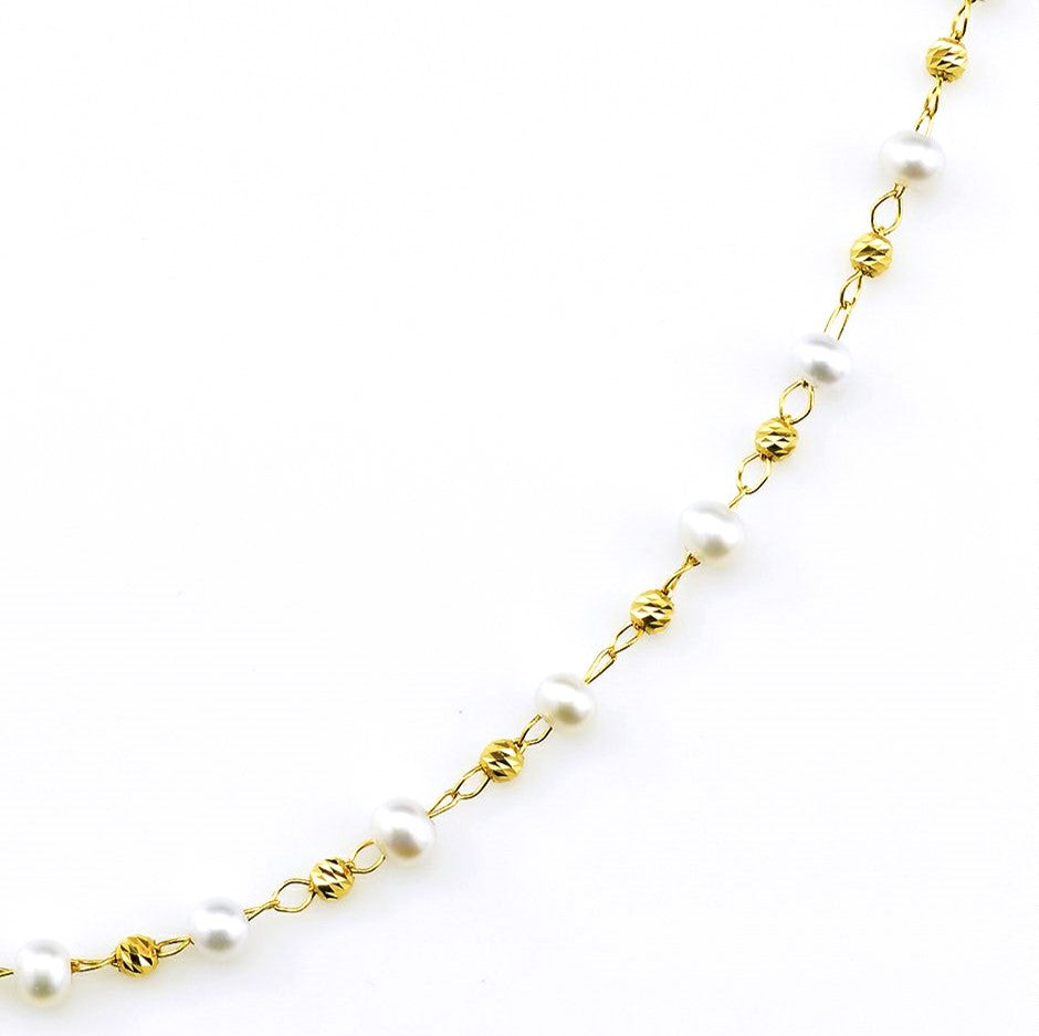 18K YG M-PEARL1 32"