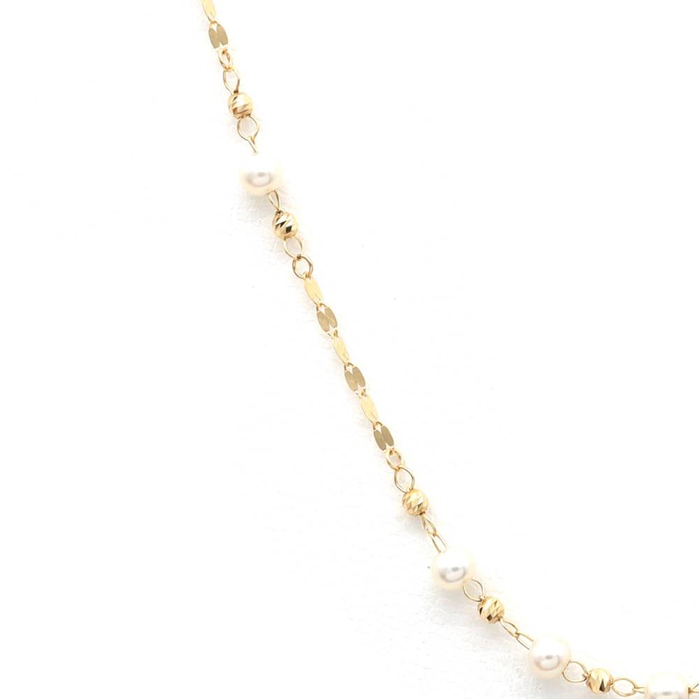 18K YG M-PEARL JR MV 18"