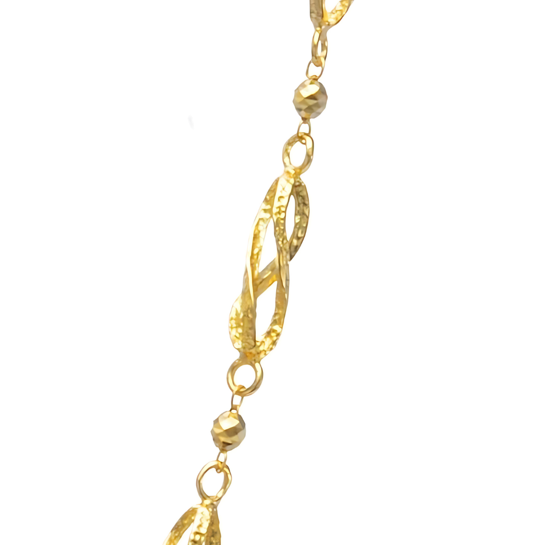 18K YG NET-4417 MV 18"