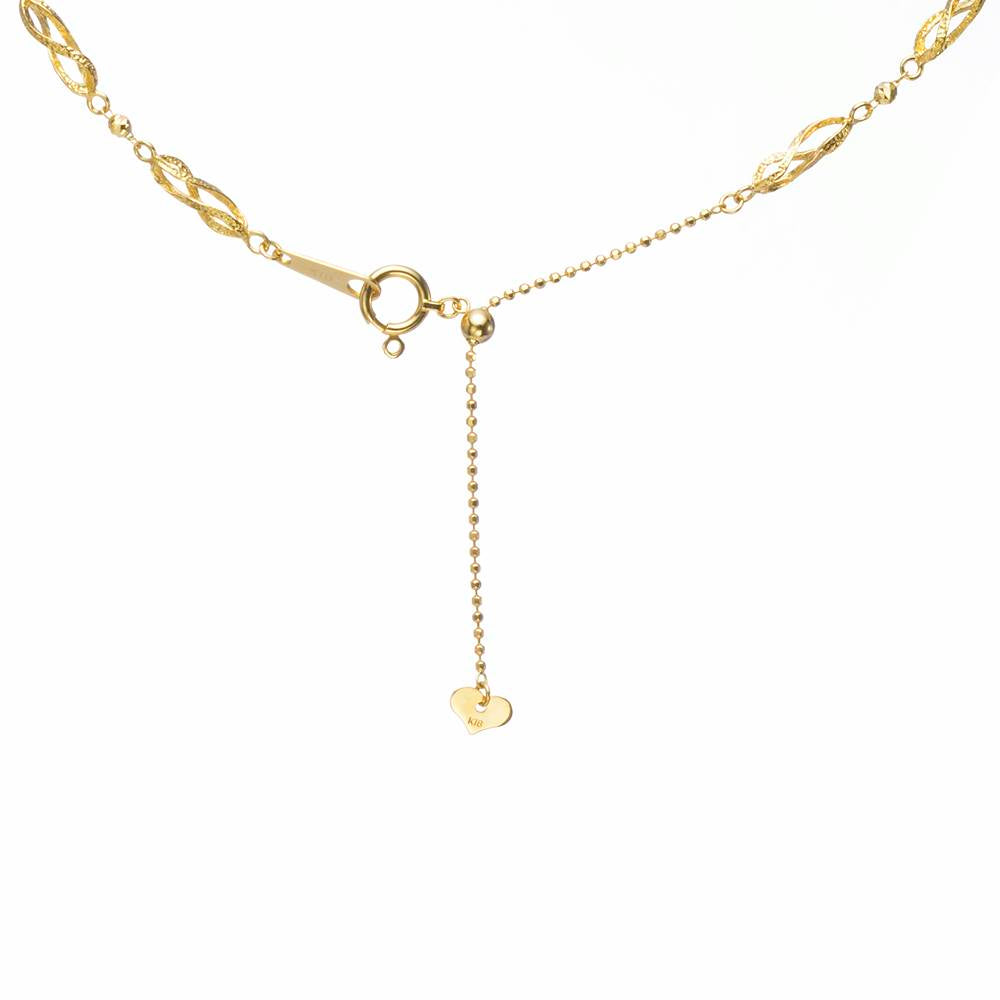 18K YG NET-4417 MV 18"