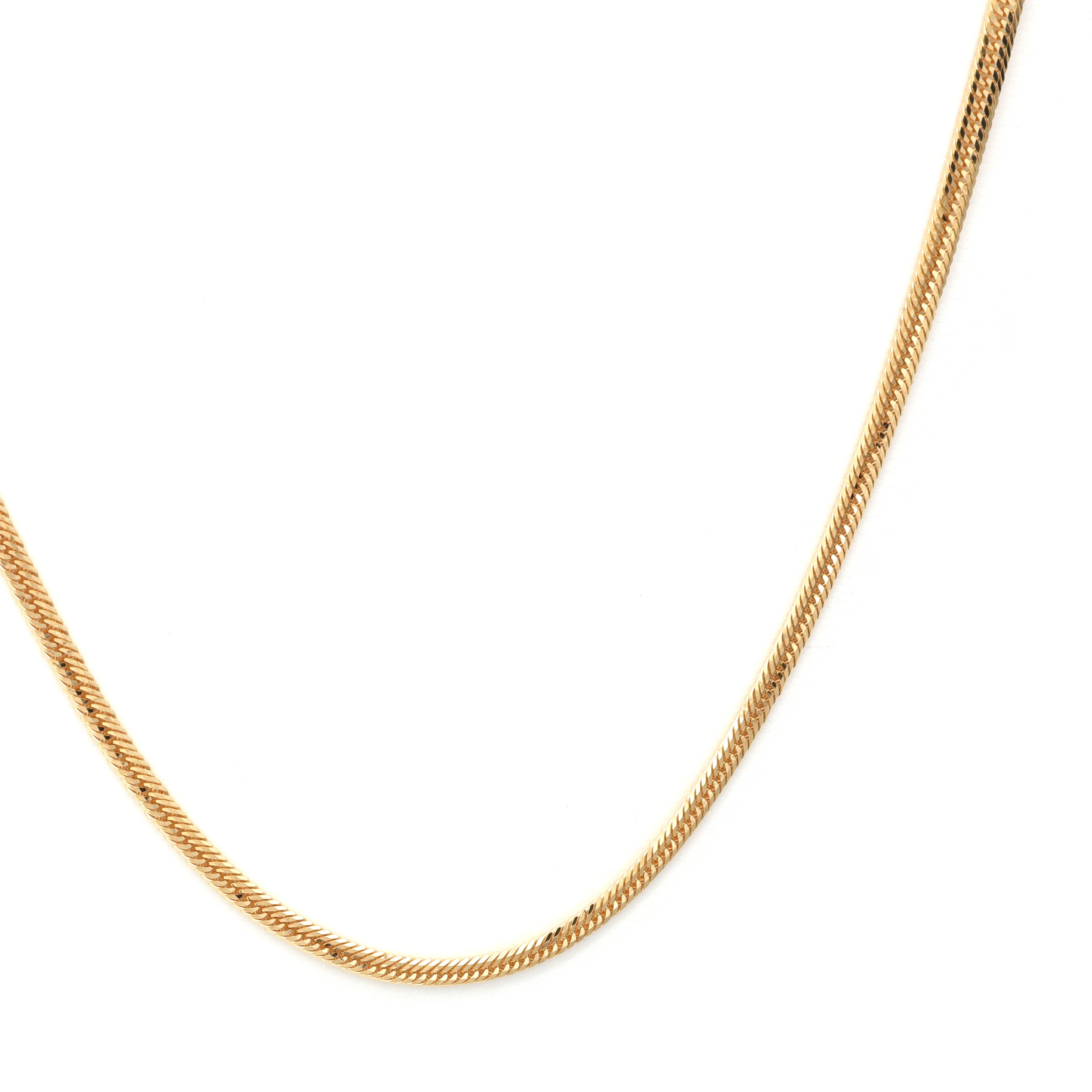 [WINTER SALE] 18K YG T.CURB-12DC NECKLACE 20" / 10gUP