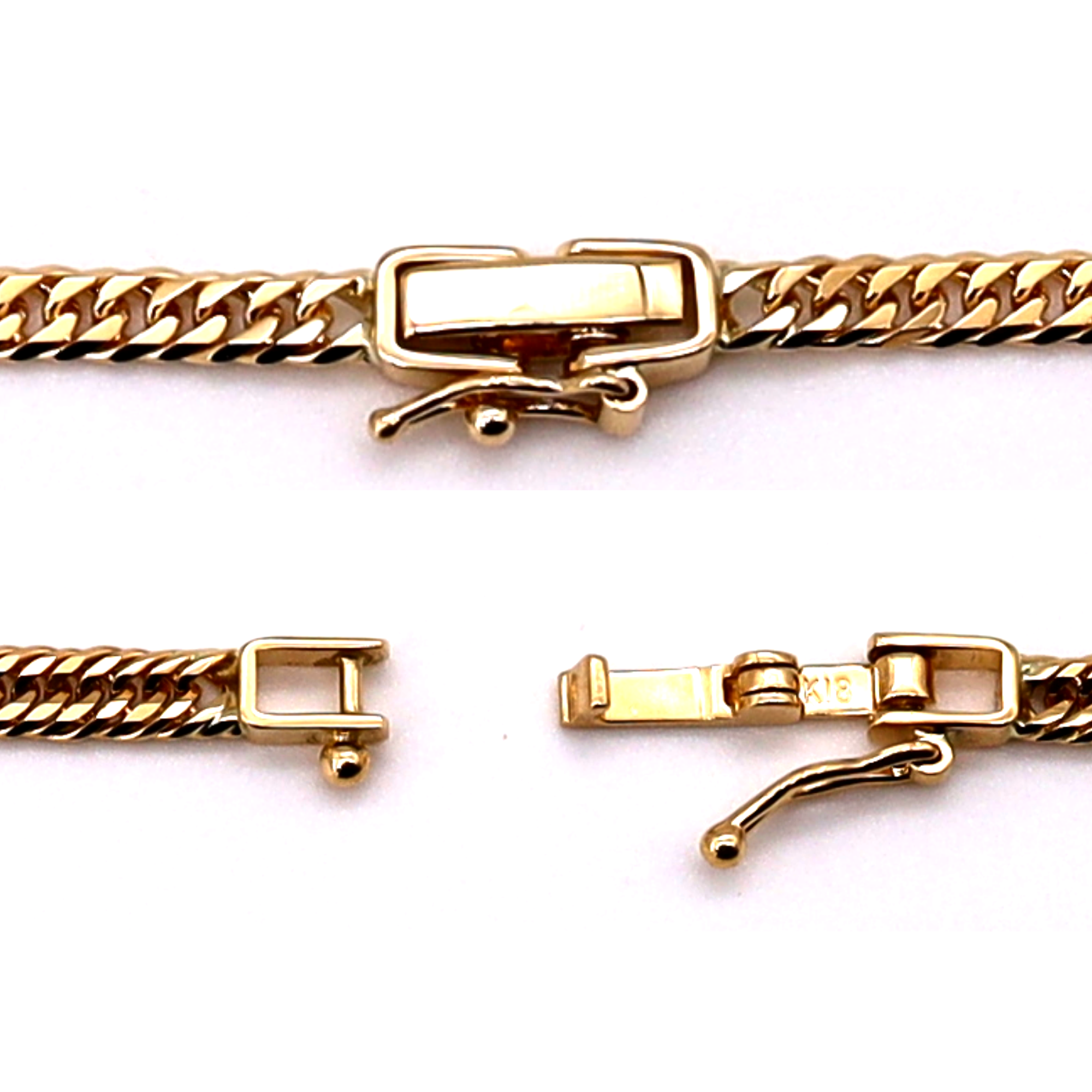 [WINTER SALE] 18K YG T.CURB-12DC NECKLACE 20" / 10gUP