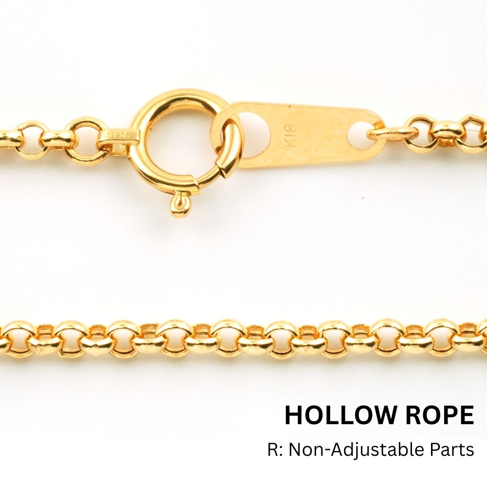 18K YG HOLLOW ROLO