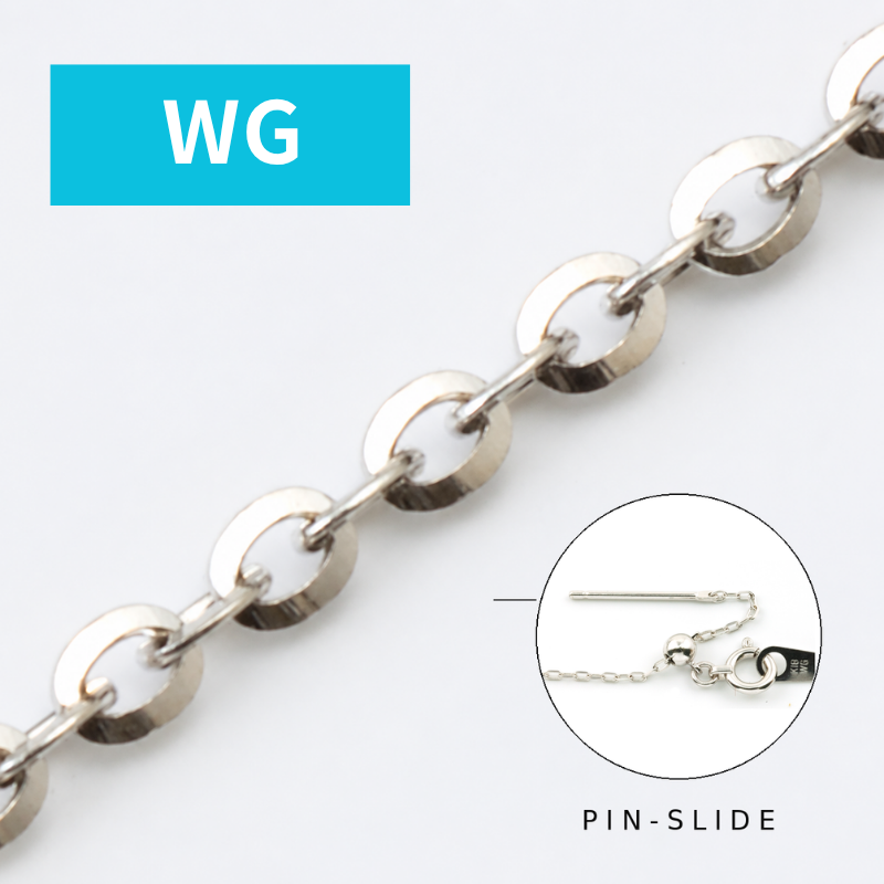18K WG TWINKLE PIN SLIDE