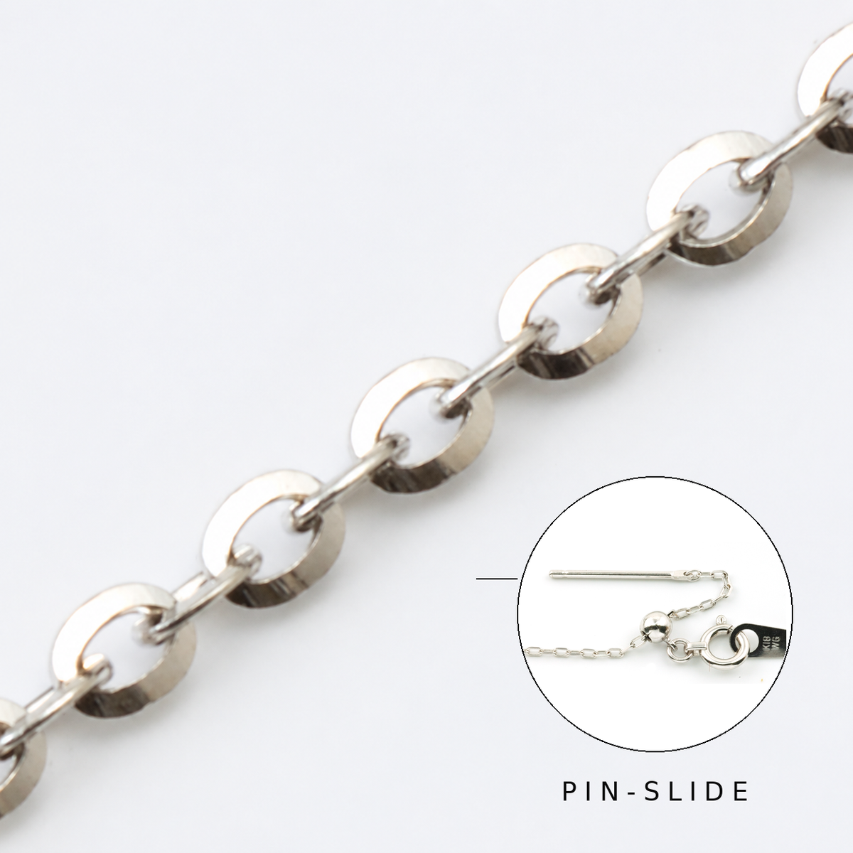 18K WG TWINKLE PIN SLIDE