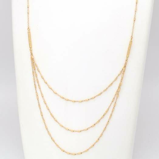 18K YG ADJ-56 28"