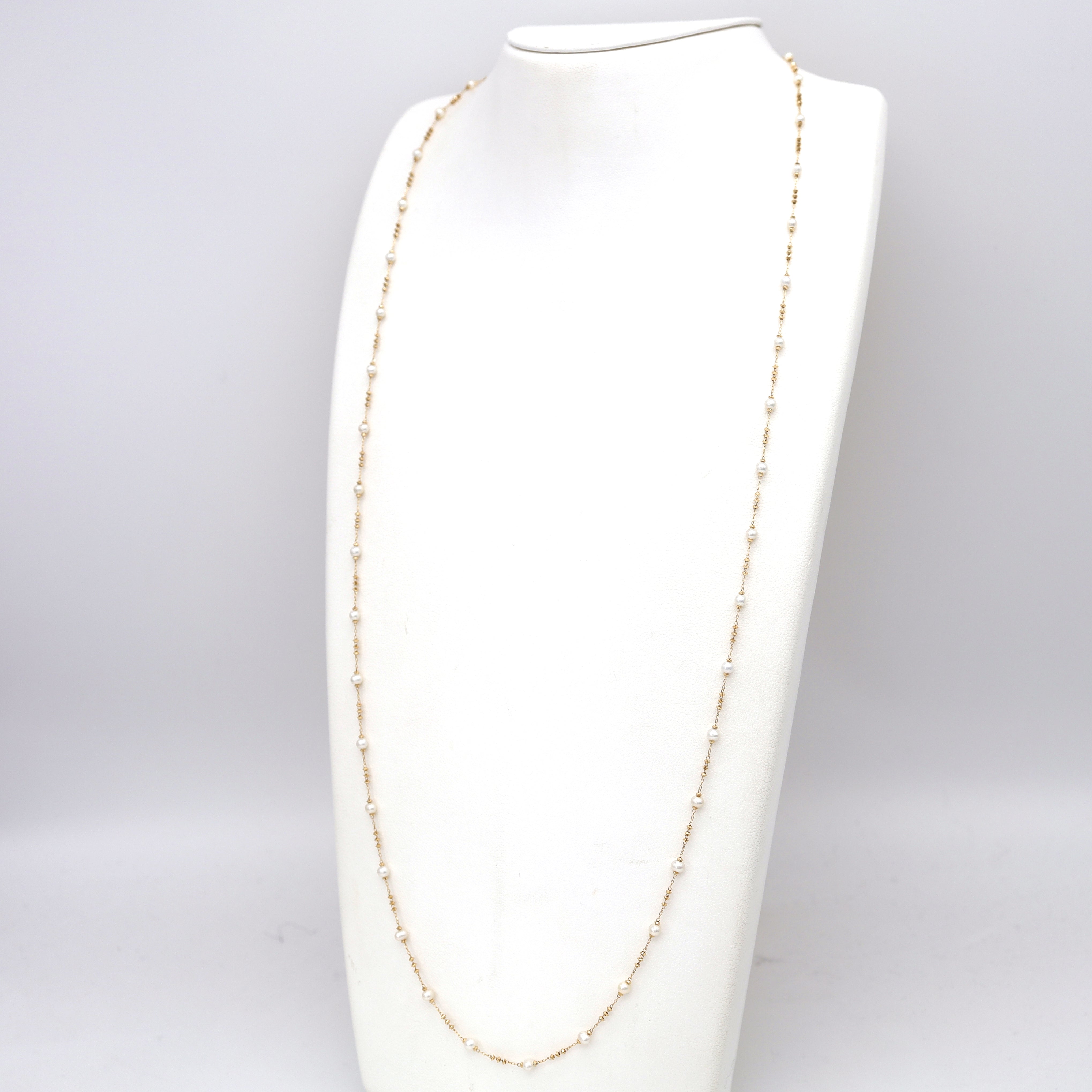 18K YG SZ PEARL 32"