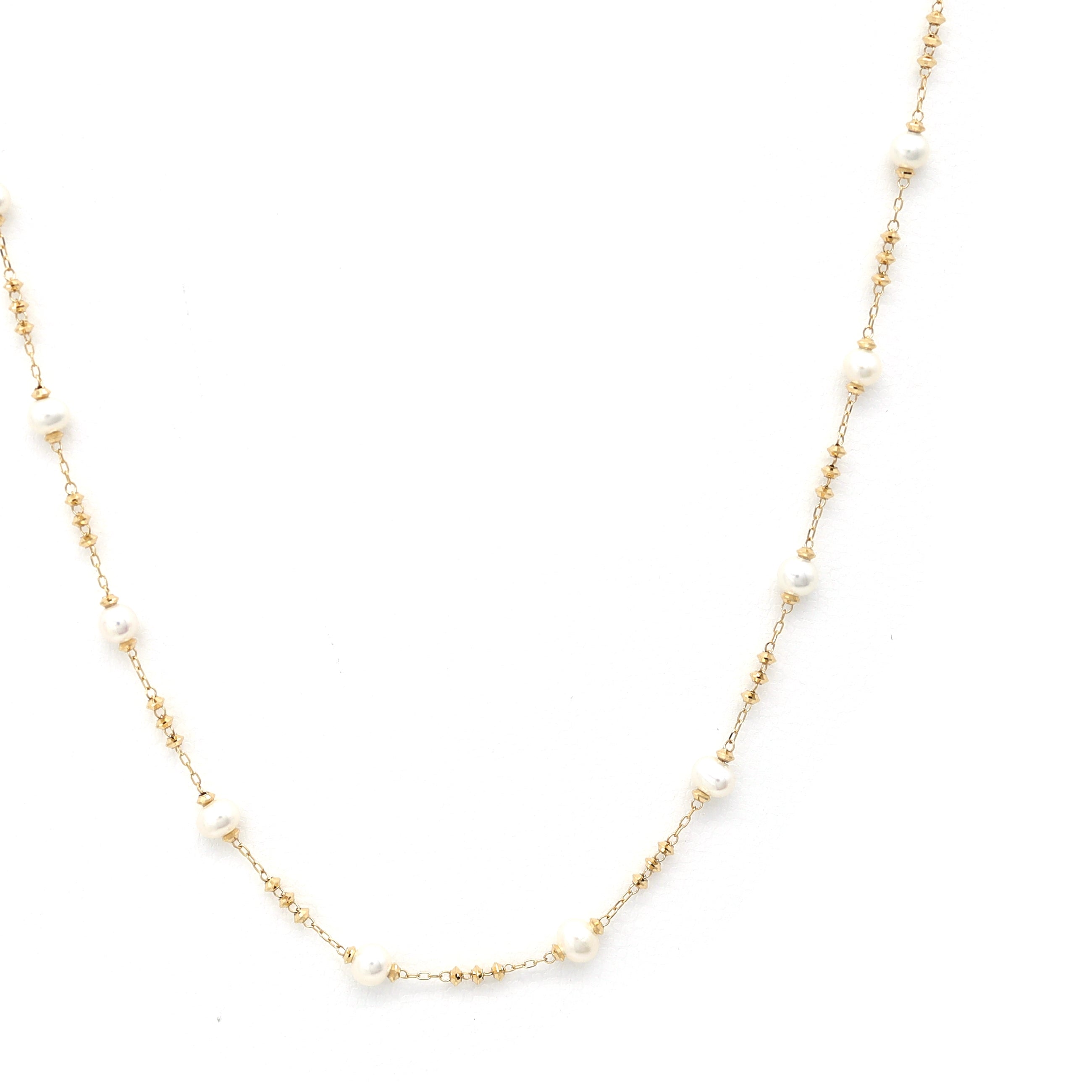18K YG SZ PEARL MV 18"
