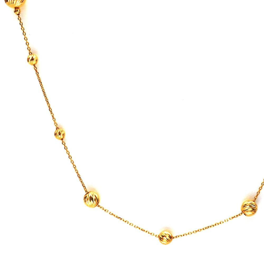 18K YG ST-28 34"