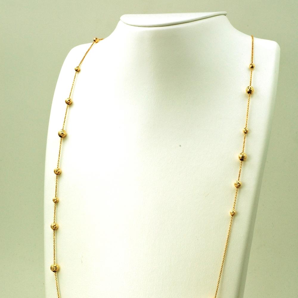 18K YG ST-28 34"