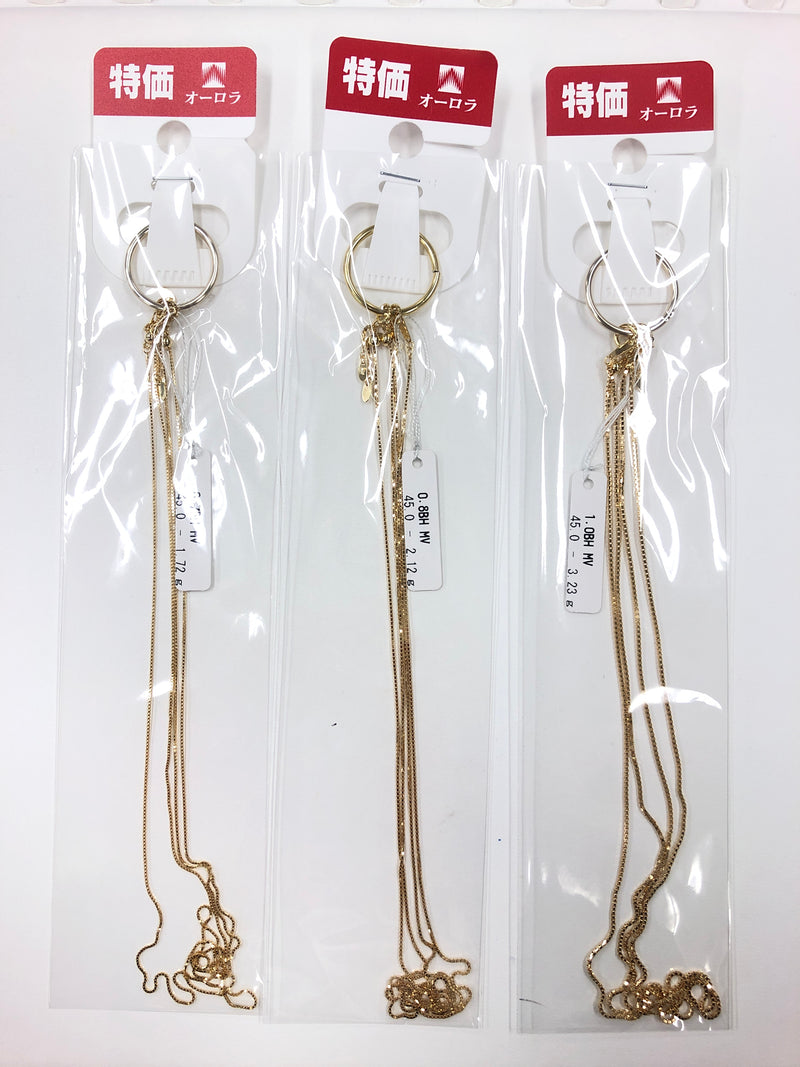 [SALE] 18K YG VENETIAN CHAIN (2 PIECES SET)