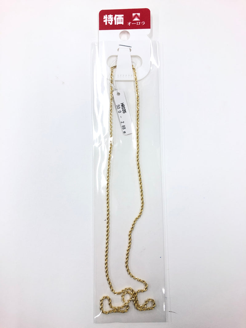 [SALE]18K YG ROPE CHAIN 2.0mm (No slide)