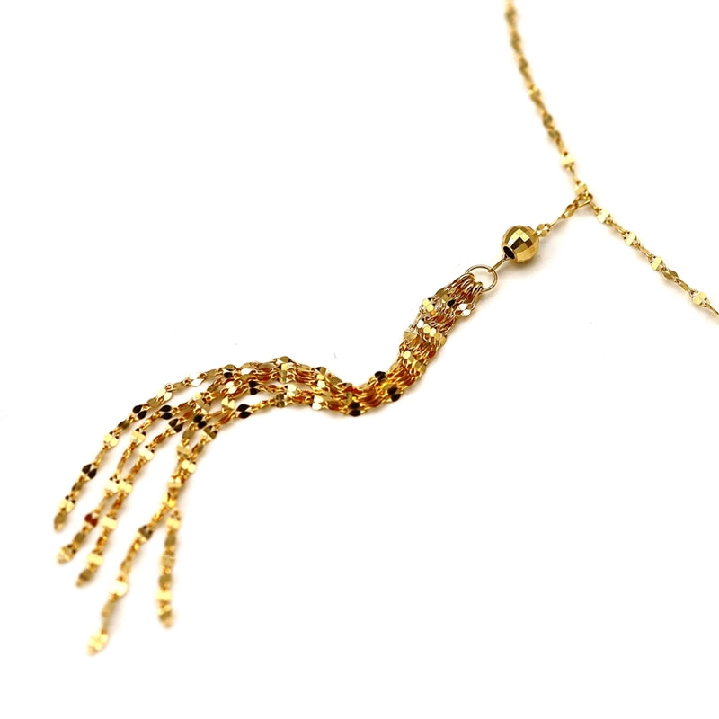 18K YG Fringe 24"