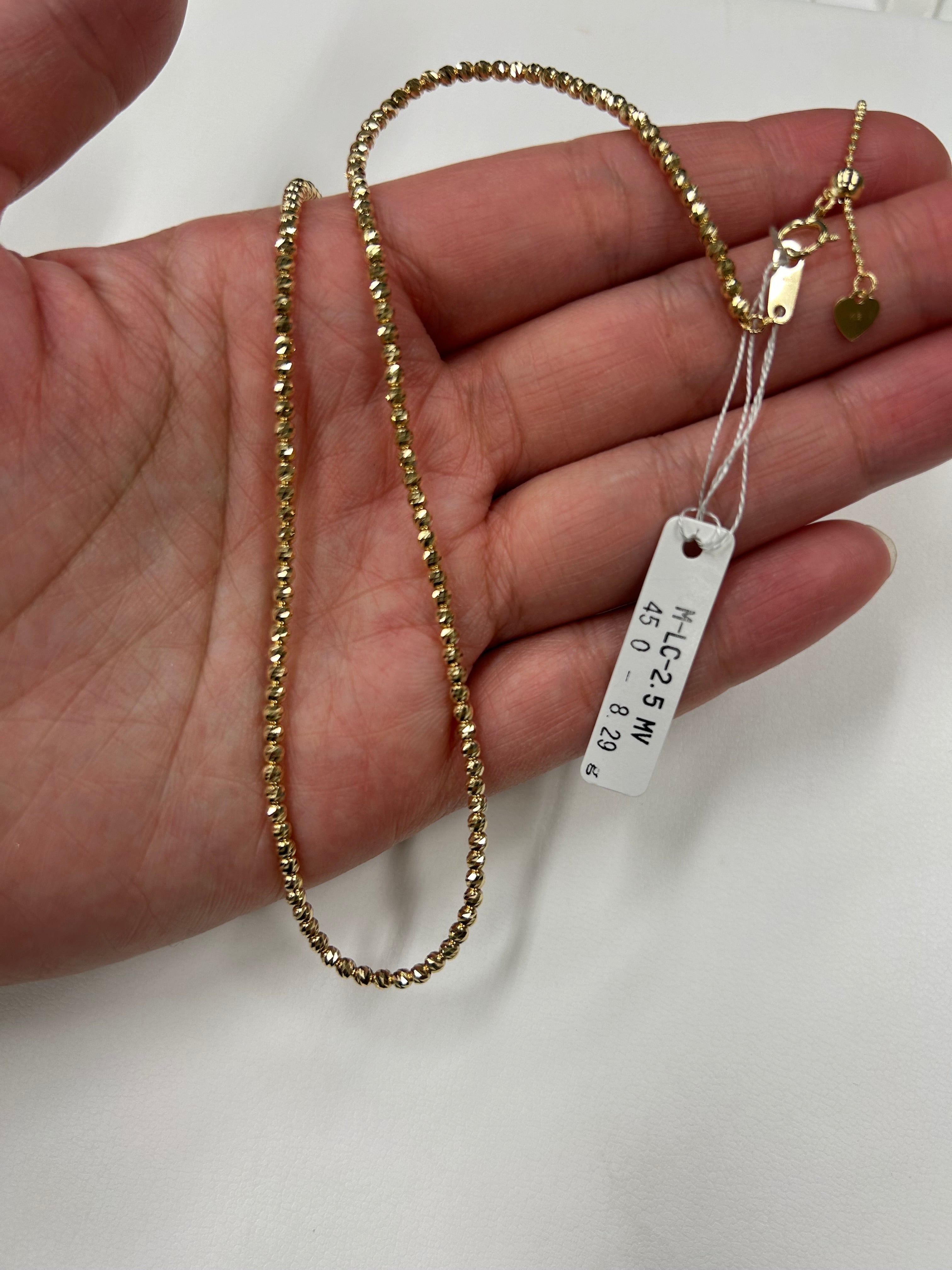 18K YG M-LC-2.0 MV 18"